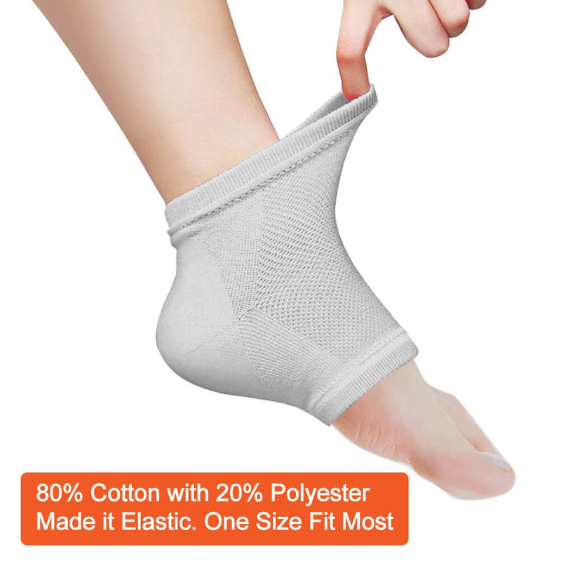 [Australia] - Selizo 5 Pairs Moisturizing Gel Heel Socks Open Toe Socks for Dry Hard Cracked Heels, 5 Colors 