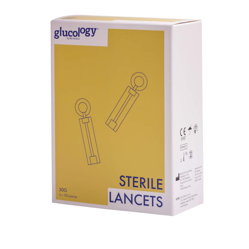 [Australia] - 4 x Box Sterile Lancets 30G (400 Lancets) | Used for Testing Blood Glucose Levels | for use with PiC Indolor, Microlet, Freestyle, Abbott, On Call and Many More. 