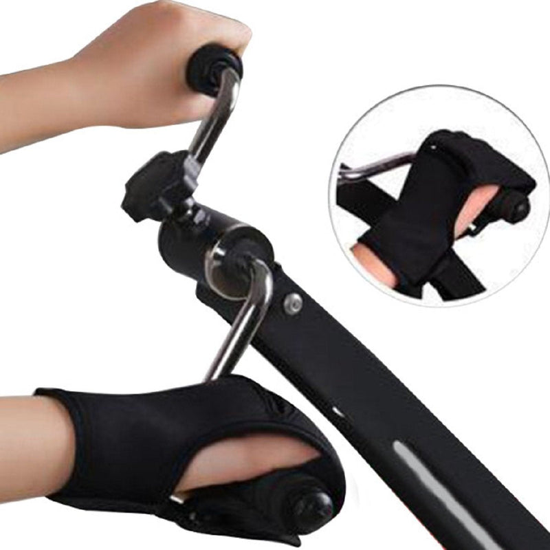 [Australia] - Lolicute Finger Splint Brace Ability,Finger Anti-Spasticity Rehabilitation Auxiliary Training Gloves for Stroke Hemiplegia Patient and Athlete Finger Rehabilitation [Single Hand Universal] (Black) 