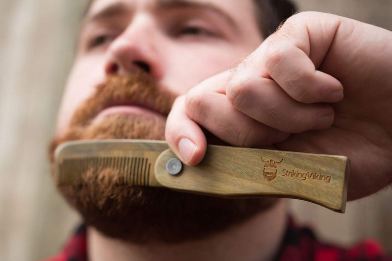 [Australia] - Striking Viking Folding Wood Comb 