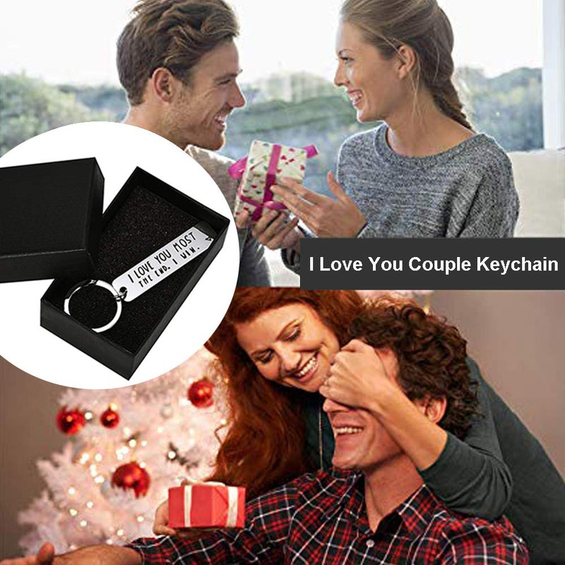 [Australia] - Couple Keychain I Love You Keychain for Boyfriend Girlfriend Husband Wife Keychain Gifts for Him Her 