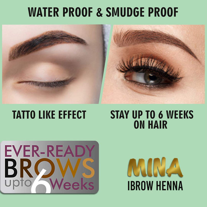 [Australia] - MINA ibrow Henna Color Combo Set For Hair Coloring (Light Brown, Medium Brown, Dark Brown) 