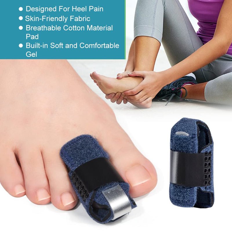 [Australia] - Welnove 1 Pair Toe Splint,Toe Straightener for Hammer Toe,Bent Toe,Claw Toe,Crooked Toe,Toe Wrap to Align and Support Toe -- Blue Blue-Toe 