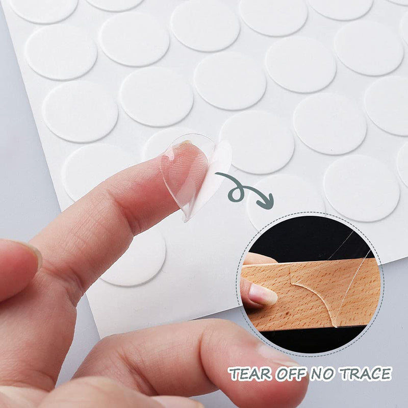 [Australia] - 250 PCS Adhesive Dots, Clear Sticky Putty No Traces Sticker Round Adhesive Dots Square Wall Putty Double-Sided Adhesive Putty for Fixing Decorative Ornaments (Round and Square) Round and Square 