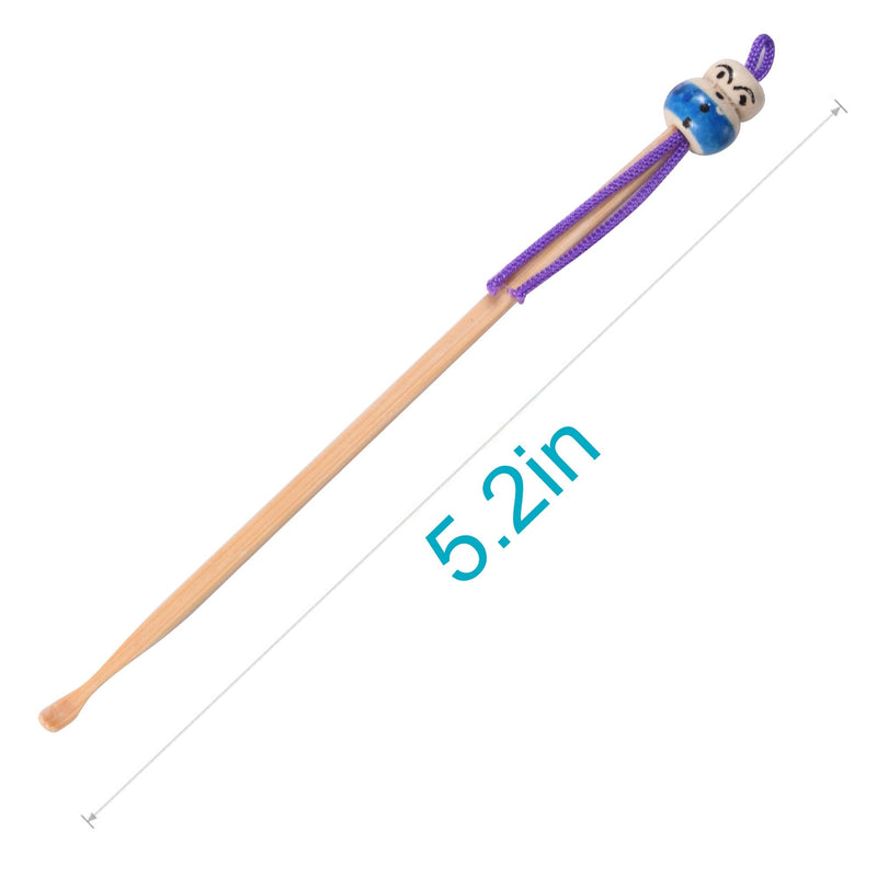[Australia] - 10pcs Bamboo Ear Pick Ear Cleaner Ear Spoon Earwax Curette Remover Earpick Tool Hanging Clean Tool for Ear for Adult Children 