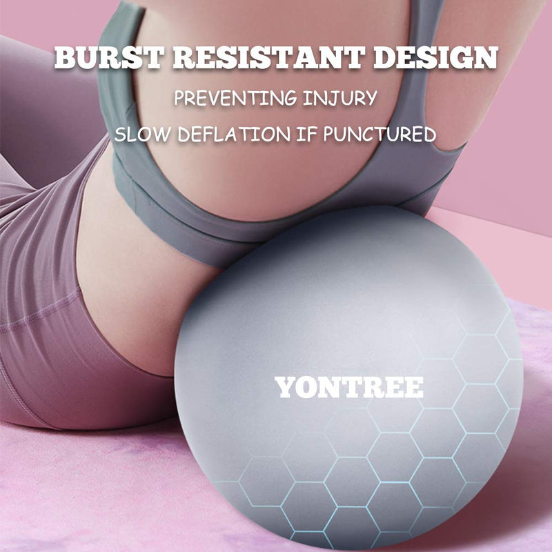 [Australia] - Yontree 2 Pack Soft Pilates Ball, 22-25cm Small Exercise Ball for Yoga, Pilates, Abdominal Workouts, Shoulder Therapy, Core Strengthening (Home & Gym & Office) 