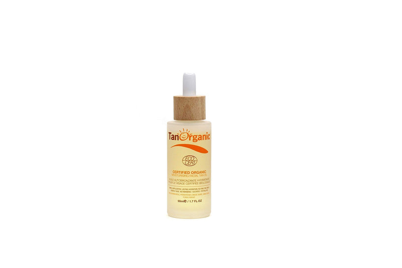 [Australia] - TanOrganic CertifiedMoisturising Self Tanning Oil Fake Tan for Face Organic Natural Vegan 50ml 