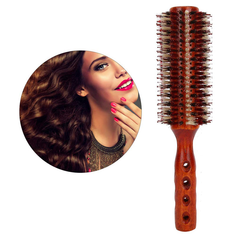 [Australia] - Round Hair Brush, Professional Hair Styling Comb Brush,Handle Comb For Women And Men, Straightening Curling Brush Large For And Curling, Wet And Dry Hair 