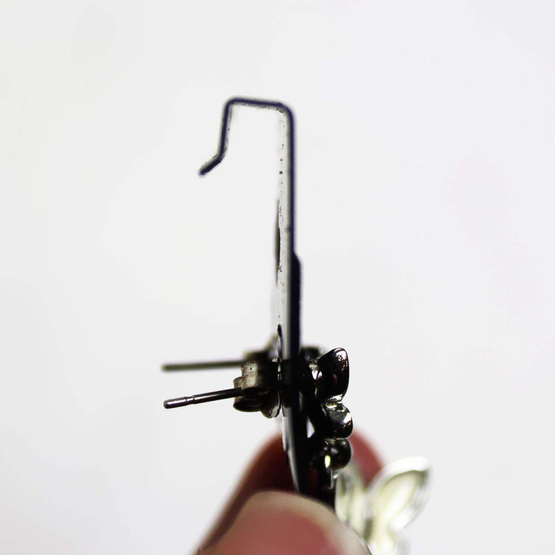 [Australia] - Mooca Plain 2" x 2" Black Hanging Earring Cards Earring Card Holder, Earring Display Cards for Ear Studs, Velvet Plastic Display Earring Card Holder for Jewelry Accessory Display, 100 Pieces 