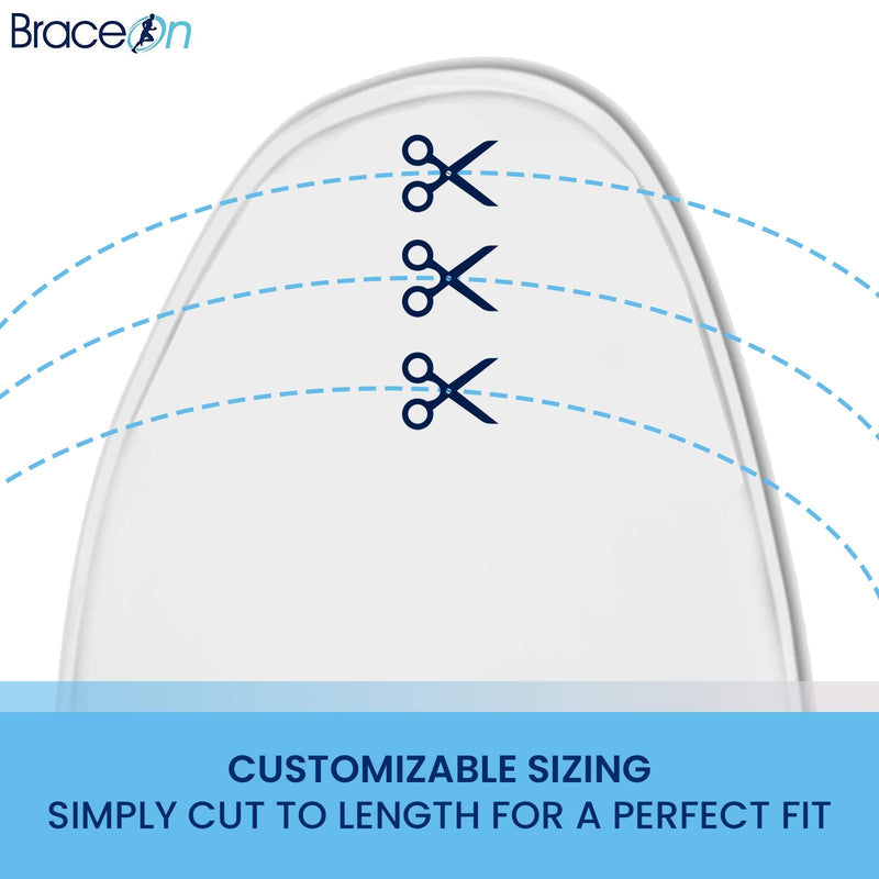 [Australia] - BraceOn AFO – Swedish Ultra Lock - Drop Foot Stabilizer, Moldable, Trimmable, Lightweight Polyethylene (Men, Left) Men Left 