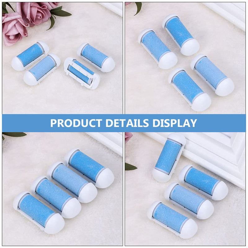 [Australia] - Lurrose 12pcs Foot File Replacement Roller Coarse Roller Refill Heads for Electronic Callus Remover Pedicure File Tool Blue 