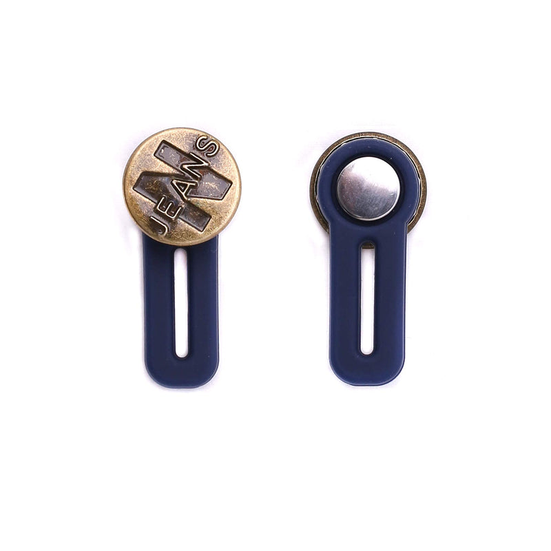 [Australia] - AXEN 8 Pieces Button Waist Extender, Elastic Stainless Steel Extender for Denim Jeans Trousers Pants Shirts Collars, Add 1.4 inch BE-04 