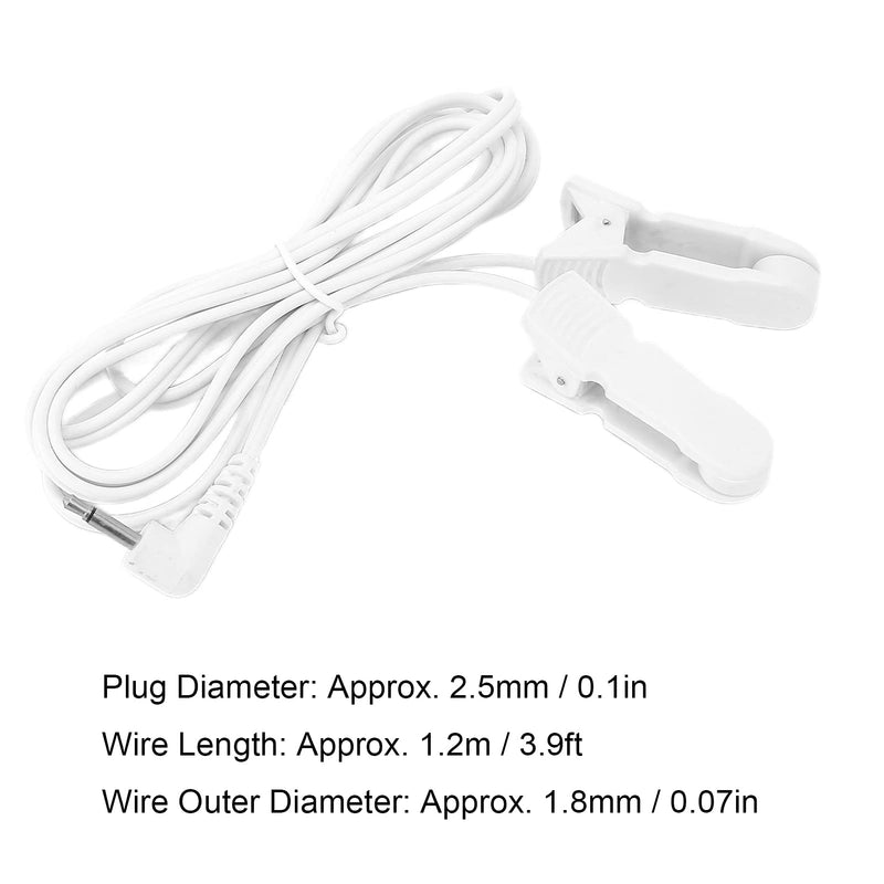 [Australia] - TENS Wire Cable, 2.5mm Portable Ear Clip Electrode Wire, Connecting Cable Accessory for Digital TENS Massage Machine 