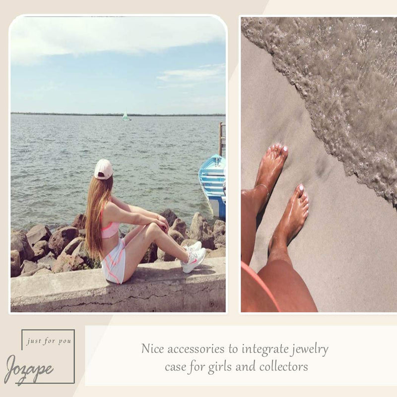 [Australia] - Jozape Layered Anklet Star Ankle Bracelets for Women and Girls (Gold) Gold 
