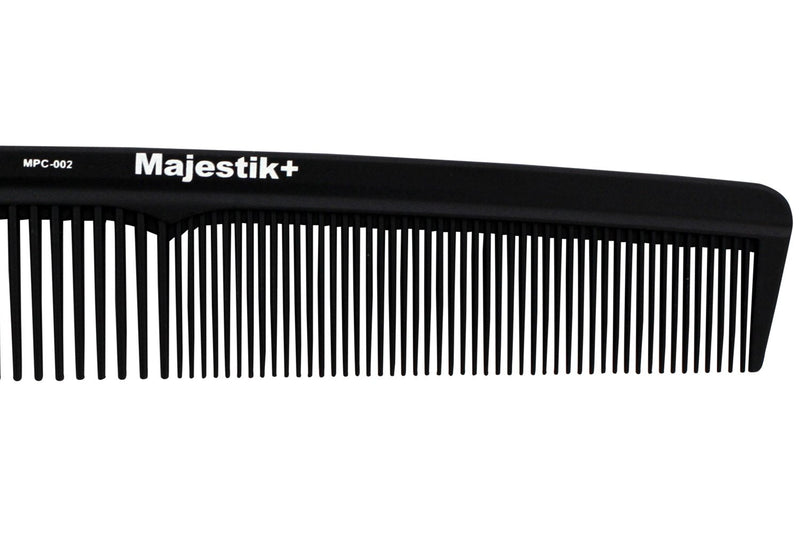 [Australia] - Hair Comb- a Professional Hairdressing Carbon Fibre Comb, Master Barber and Salon Comb, Anti Static, Heat Resistant, Strong & Durable, Medium and Fine Tooth in Black 