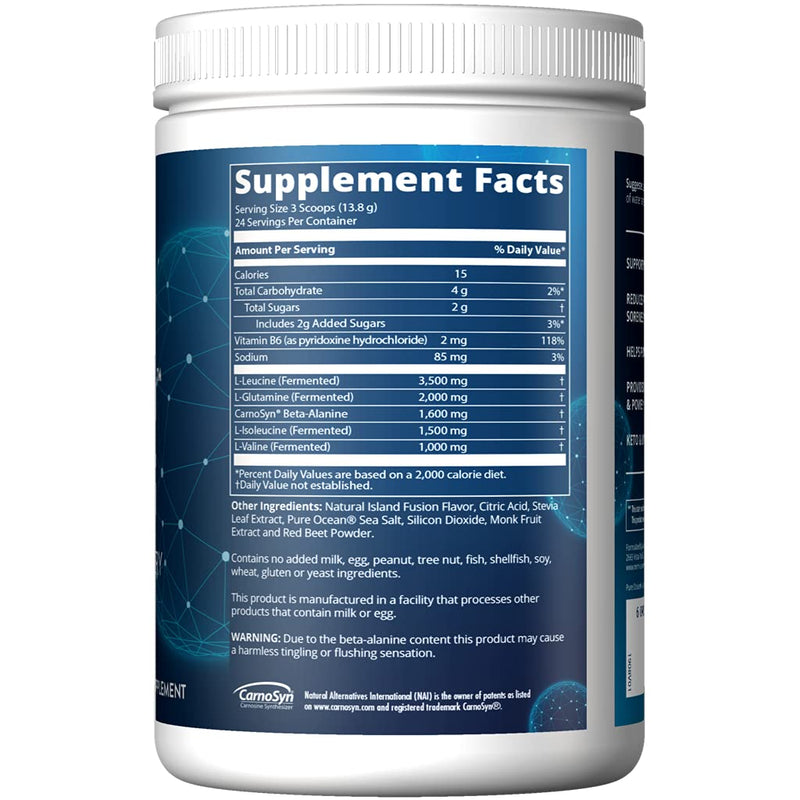 [Australia] - MRM Nutrition Reload BCAA+G Post-Workout Recovery| Island Fusion Flavored| 9.6g Amino Acids| with CarnoSyn®| Muscle Recovery| Keto Friendly| 26 Servings 