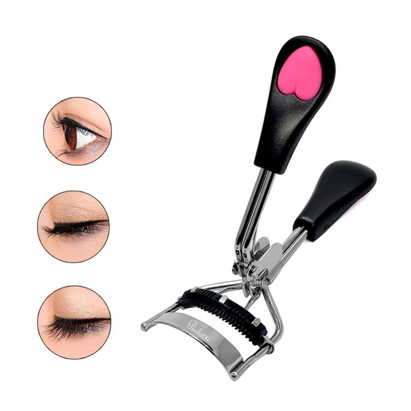 [Australia] - Eyelash Curler Stainless Steel with Brush Mascara Muffle False Eyelashes Accessory Best Professional Tool for Lashes Curls Pinkiou 