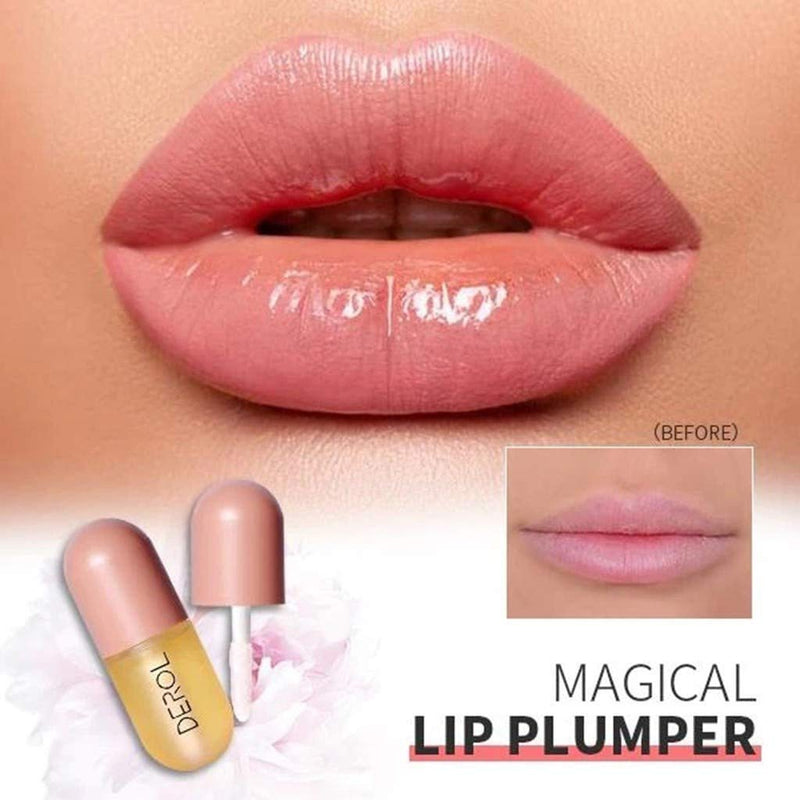 [Australia] - Natural Lip Plumper, Lip Enhancer,Botanical Lip Gloss,Plant Extracts Plumping Lip Serum, Moisturizing Clear Lip Gloss for Fuller Lips & Hydrated Beauty Lips5.5ML (1PCS-A) 1PCS-A 