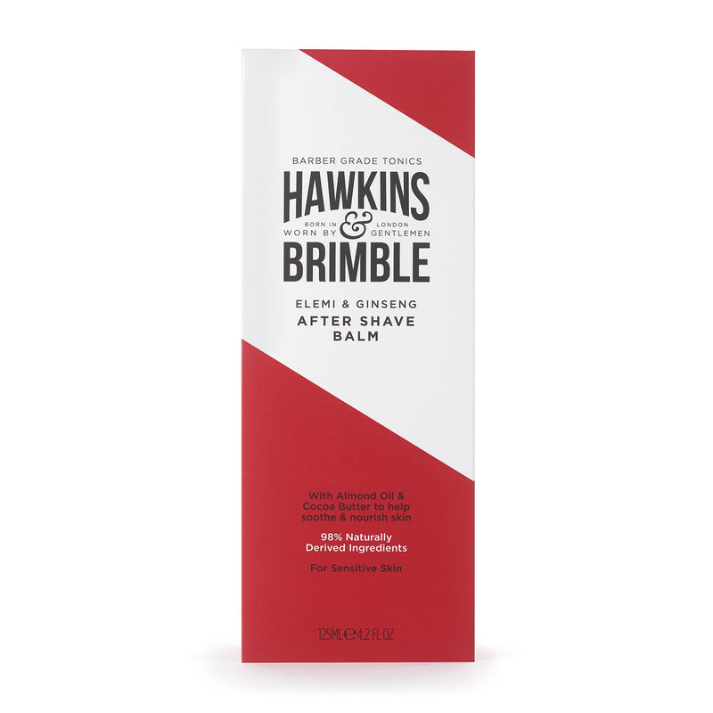 [Australia] - Hawkins & Brimble After Shave Balm for Men -125 ml Post Shaving Cocoa, Almond & Olive Oil Moisturising Skin Protection | Premium British Grooming & Skincare with Natural Ingredients (Post Shave Balm) Post Shave Balm 