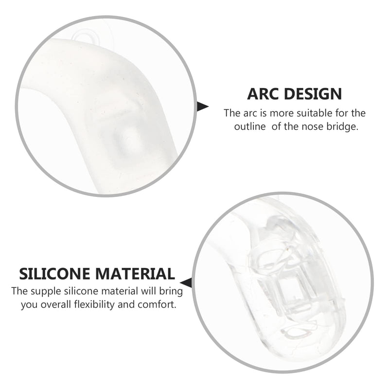 [Australia] - DOITOOL 3pcs Eyeglasses Nose Pads Glasses Bridge Strap Retainers Saddle Bridge Screw- in Eyeglasses Nose Piece Anti- Slip Replacement Silicone Nosepads for Sunglass Spectacles Eyewear Optical 