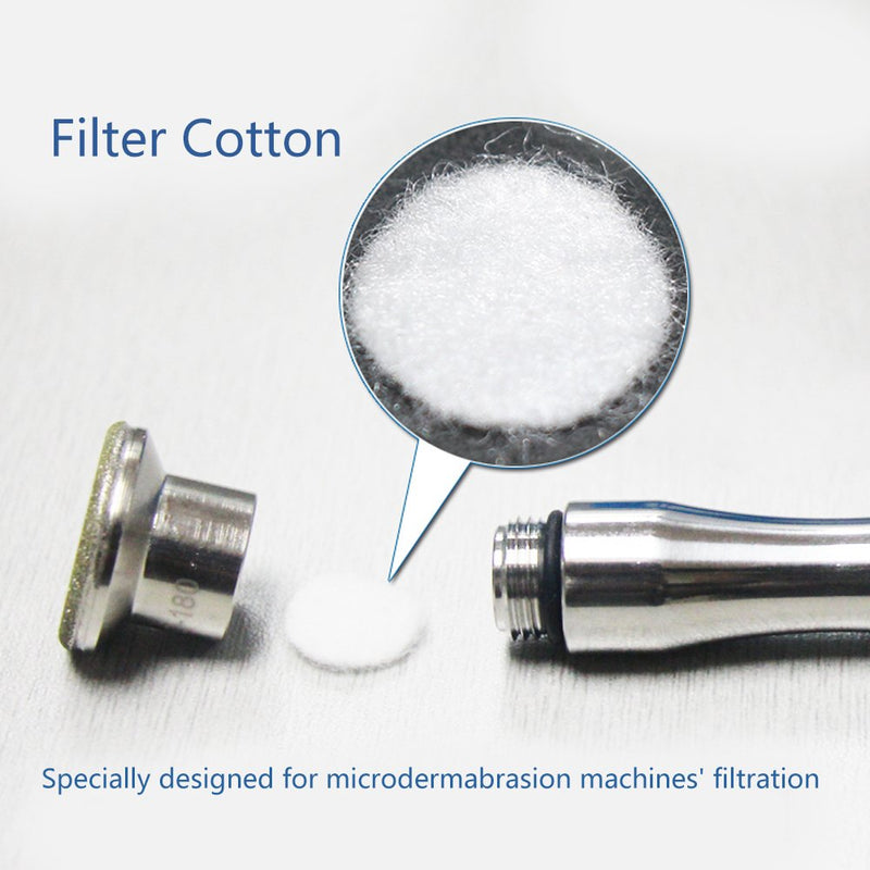 [Australia] - ZJchao Microdermabrasions Filters, 500pcs Replacement Sponge Cotton Filter Round Filtering Pads for Blackhead Removal Beauty Machine(10mm) 10mm 