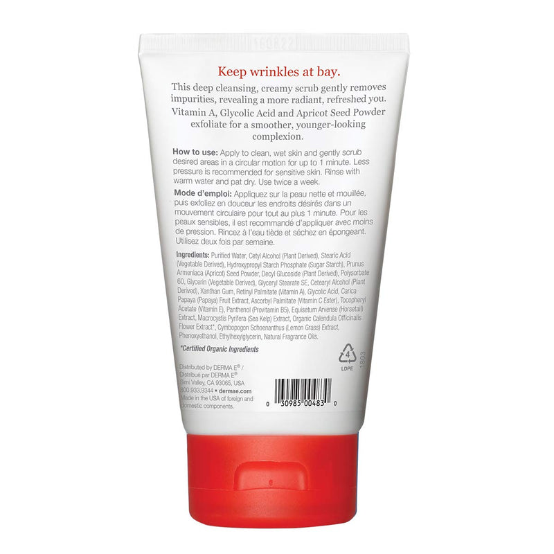 [Australia] - DERMA-E Anti Wrinkle Scrub With Glycolic Acid, 4 Oz (483) 