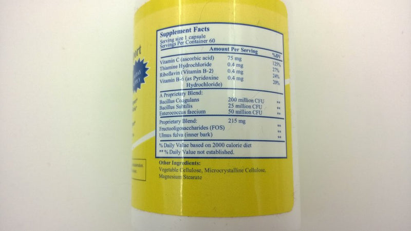 [Australia] - Candida Yeast Support, 3 Powerful Bacteria Strains 60 Veggie Capsules 