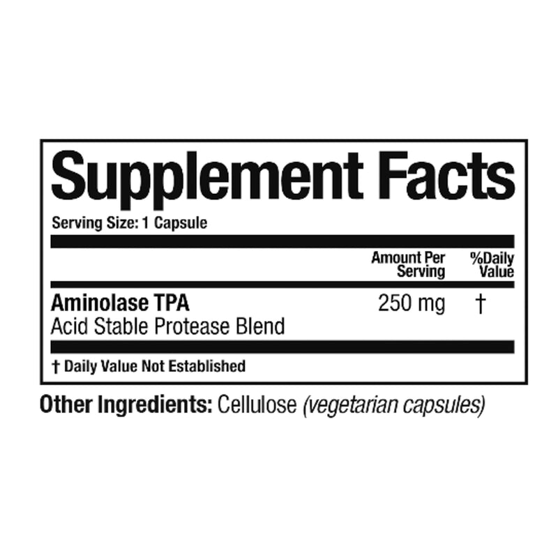[Australia] - Arthur Andrew Medical - Aminolase TPA, Total Protein Assimilation, Optimal Protein Absorption and Decreased Gas and Bloating, Vegan, Non-GMO, 30 Capsules 