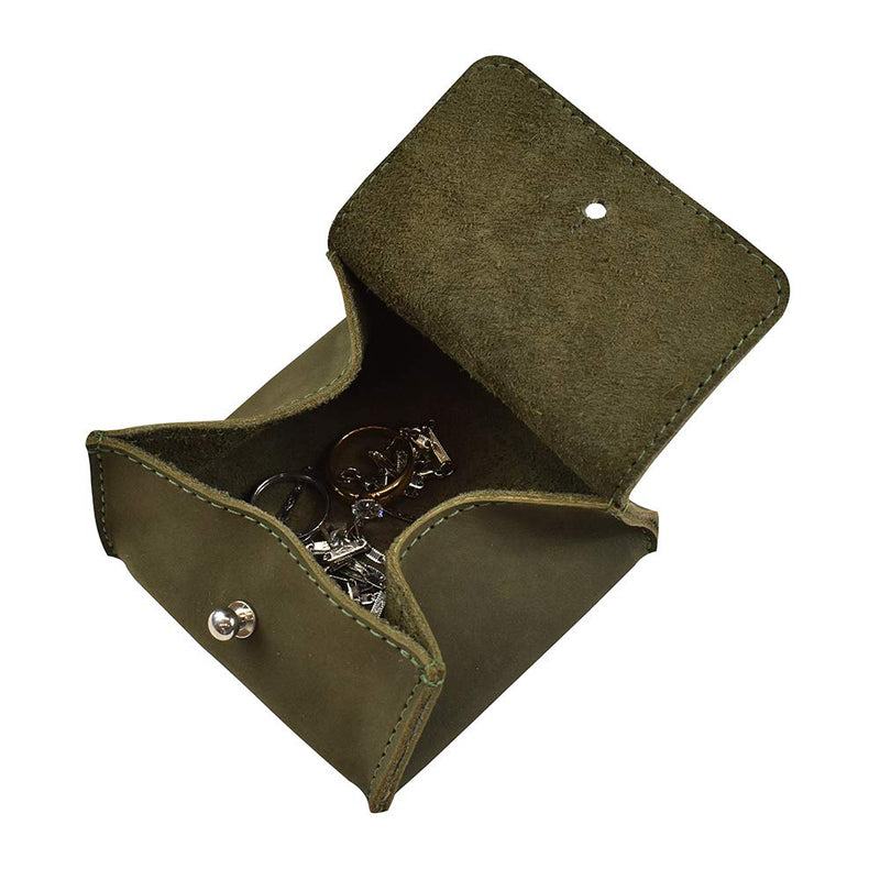 [Australia] - Hide & Drink, Leather Jewelry Pouch, Mini Travel Size Box, Rings & Precious Articles Storage Organizer, Groom & Bridesmaid Wedding Gifts, Handmade :: Peat Moss 