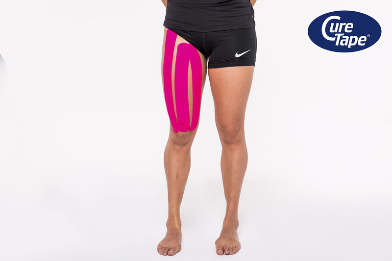 [Australia] - CureTape 3 Rolls (2”x8ft) Waterproof Kinesiology Tape | The Best Adhesion | Medical Kinesiology Tape for Extreme Sport Conditions | Increase Mobility & Performance | Reduce Joint Pain & Recover Faster Blue/Pink/Beige 