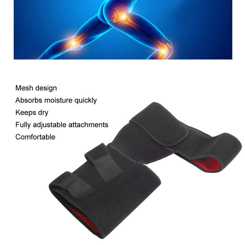 [Australia] - Adjustable Compression Brace Groin Support Wrap Hip Joint Support Pain Relief Hamstring Sciatica Wrap Hip Brace for Men and Women Thigh, Hamstring Recovery 
