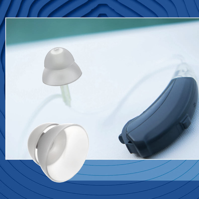 [Australia] - 30 Packs Dome Hearing Aid Silicone Hearing Aid Domes Hearing Aid Power Domes Medium Power Domes Small Close Domes Ear Tips Hearing Direct Domes Large Power Dome for Hearing Resound Accessories (White) White 