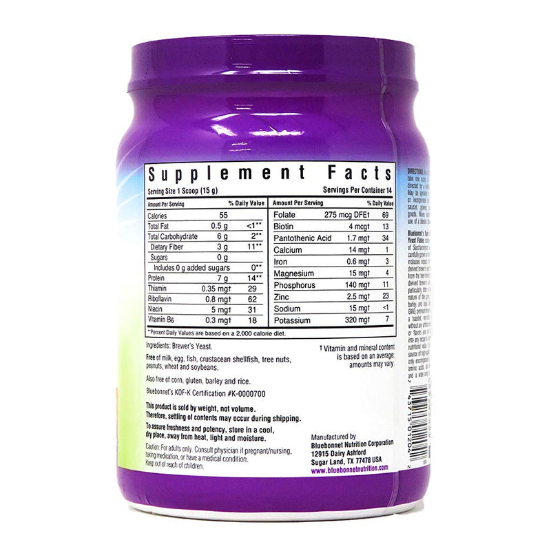 [Australia] - Bluebonnet Nutrition Super Earth Brewers Yeast Flakes, Super Food, Whole Food, Source for Vitamins, Great Tasting, Vegan, Vegetarian, Non GMO, Gluten Free, Soy Free, Milk Free, Kosher, 7.4 oz 