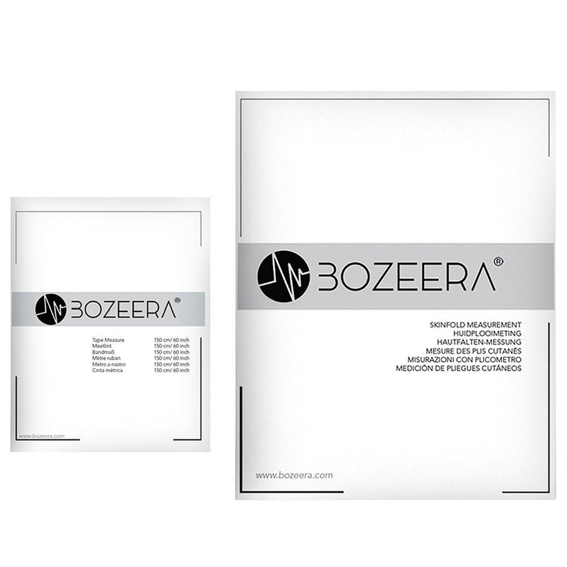 [Australia] - [Body Fat Caliper and Body Measuring Tape] / Skinfold Caliper and Body Tape Measure - Includes Free Software, Video Interpretation, and English Manual - BOZEERA© - The Complete Set. 