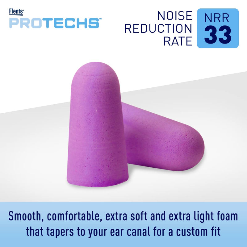 [Australia] - Flents Ear Plugs, 50 Pair, Ear Plugs for Sleeping, Snoring, Loud Noise, Traveling, Concerts, Construction, & Studying, NRR 33 50 Pair (Pack of 1) 