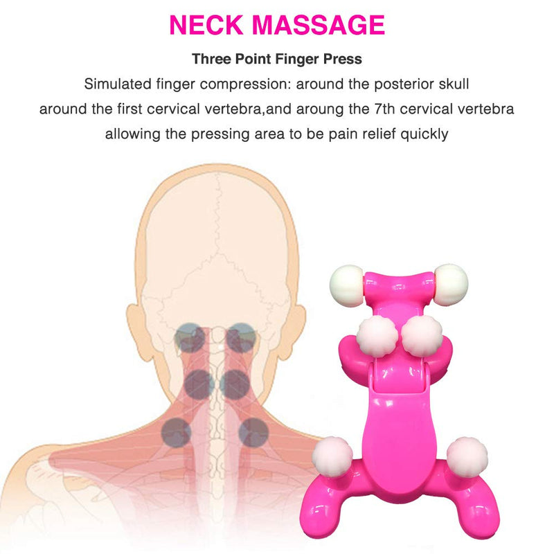 [Australia] - Neck and Head Pain Relief Back Massage Traction Device Support Relaxer,Cervical Spine Alignment Chiropractic Pillow,6 Trigger Point Therapy,Improved Mobility 