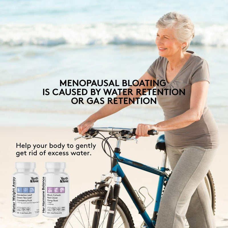 [Australia] - Water Retention Pills for Women PMS Period Perimenopause | Natural Diuretics for Water Loss to Relief Swelling & Belly Bloating | Balance Body Water Weight for Excess Fluid & Female Hormonal Support 