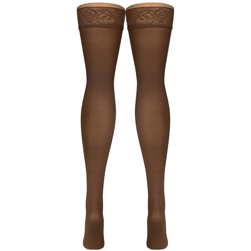 [Australia] - Truform Sheer Compression Stockings, 30-40 mmHg, Women's Thigh High Length, 30 Denier, Taupe, X-Large X-Large (1 Pair) 