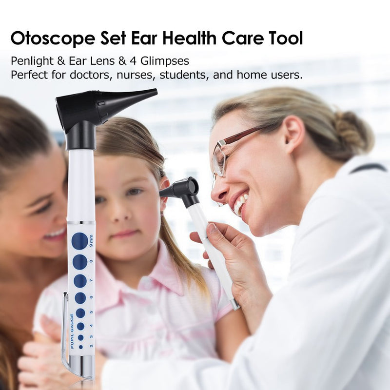 [Australia] - Otoscope – Bysameyee Portable Otoscope for Doctors Nurses Students, Handheld Ear Care Microscope Tool Set with 4 Otoscope Tips 