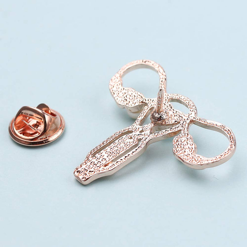 [Australia] - RTY 3 Pics Personality Human Body Organ Uterus Rhinestones Brooch Pin Doctor Nurse Clothing Jacket Jewery Gift 