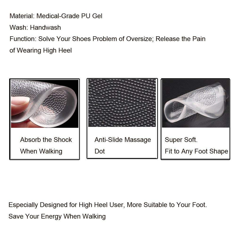 [Australia] - Pedimend™ High Heel Comfort Insoles For Pain | Gel Cushions For Feet | Gel Shoe Inserts | Gel Pads For Feet | Non Slip Inner Shoe Sticky Gel Pads | Foot Care 