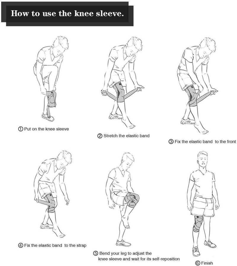 [Australia] - NTRH Knee Brace for Arthritis ACL and Meniscus Tear Adjustable Knee Sleeves for Sports Knee Support for Men and Women (single) Blue-XL 