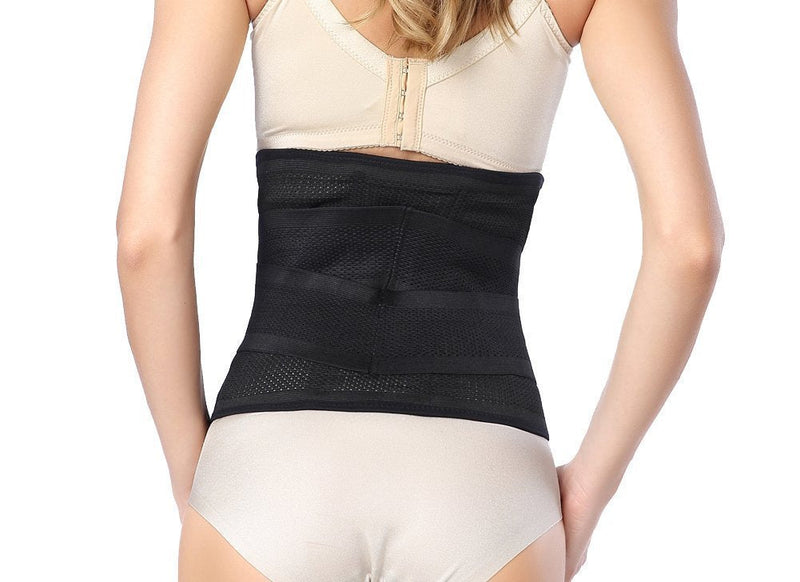 [Australia] - Waist Trimmer Belt-Postpartum Postnatal Recoery Support Girdle Belt Post Pregnancy After Birth Special Belly,Lost Weight Slimming Belt, Tummy Trimer Band Abdomen Abdominal Binder Belly Large : 38"Length*9"Width Black 