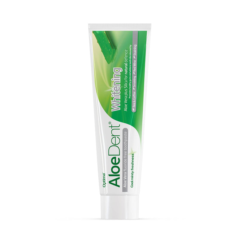 [Australia] - Aloe Dent Whitening Aloe Vera Toothpaste Fluoride Free, Natural Action, Vegan, Cruelty Free , SLS Free, Naturally White, Healthy Gums , 100 ml 100 ml (Pack of 1) 