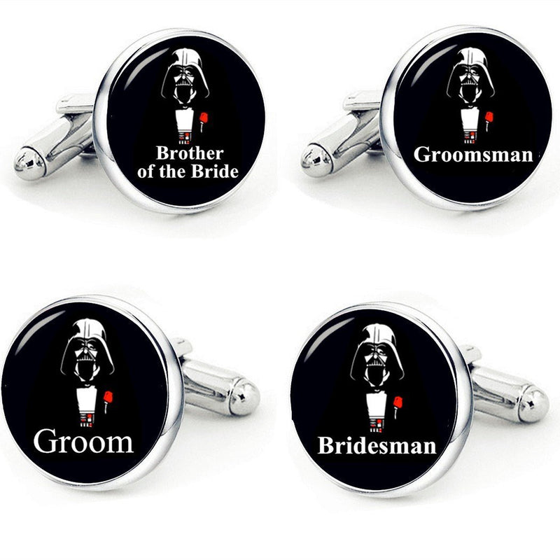 [Australia] - Kooer Classic Stylish Star Cuff Links Personalized Wedding Cufflinks Gift for Men Brother of the bride 