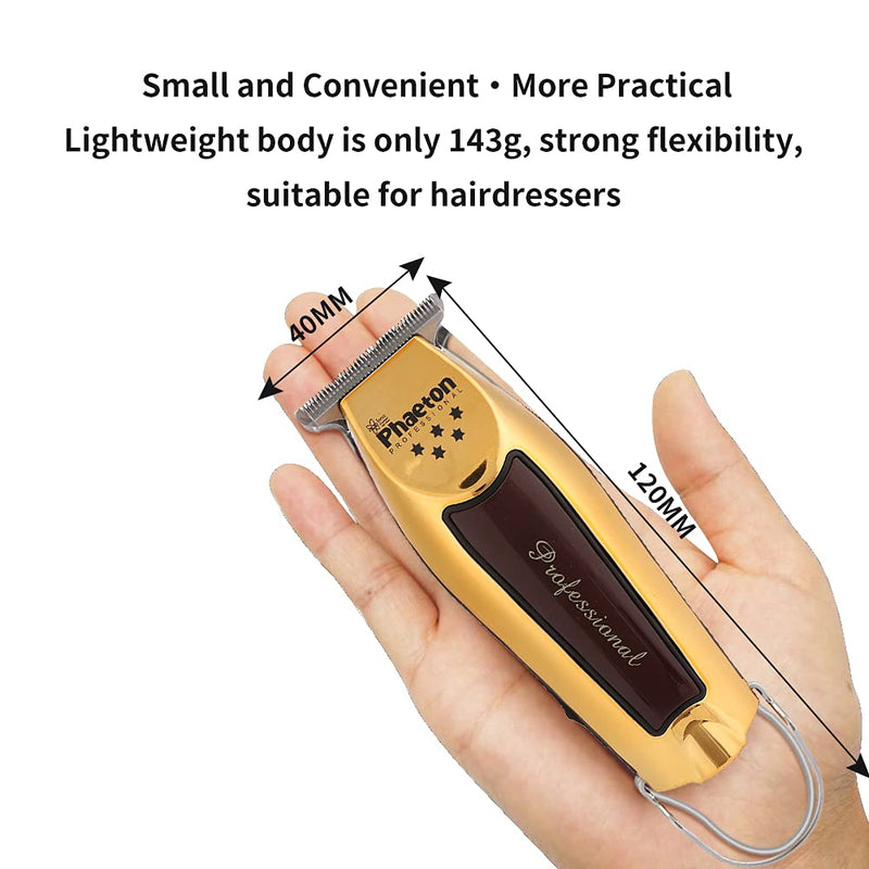 [Australia] - Beard Trimmer for Men, Professional Electric Hair Cutting Machine Hair Trimmer, Fine-Cut Hair Trimmer, Electric Cordless Hair Clippers with Beard Shaping Tools(Gold) 