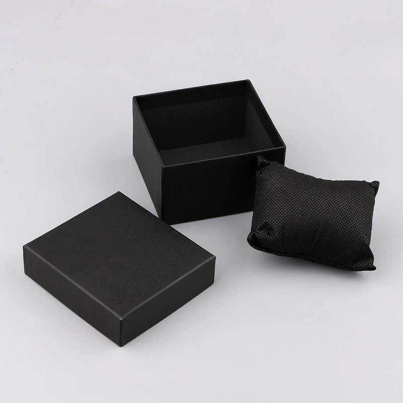 [Australia] - Sdootjewelry Single Watch Boxes, 12 Pack Bangle Bracelet Watch Boxes for Men and Women-Black 