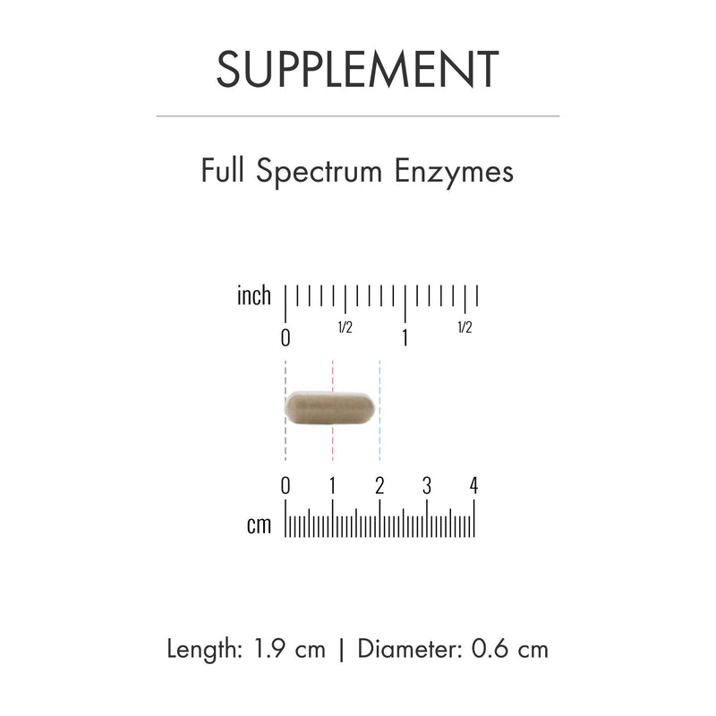 [Australia] - Dr. Mercola, Full Spectrum Enzymes Dietary Supplement, 30 Servings (90 Capsules), Digestive Support, Non GMO, Soy Free, Gluten Free 
