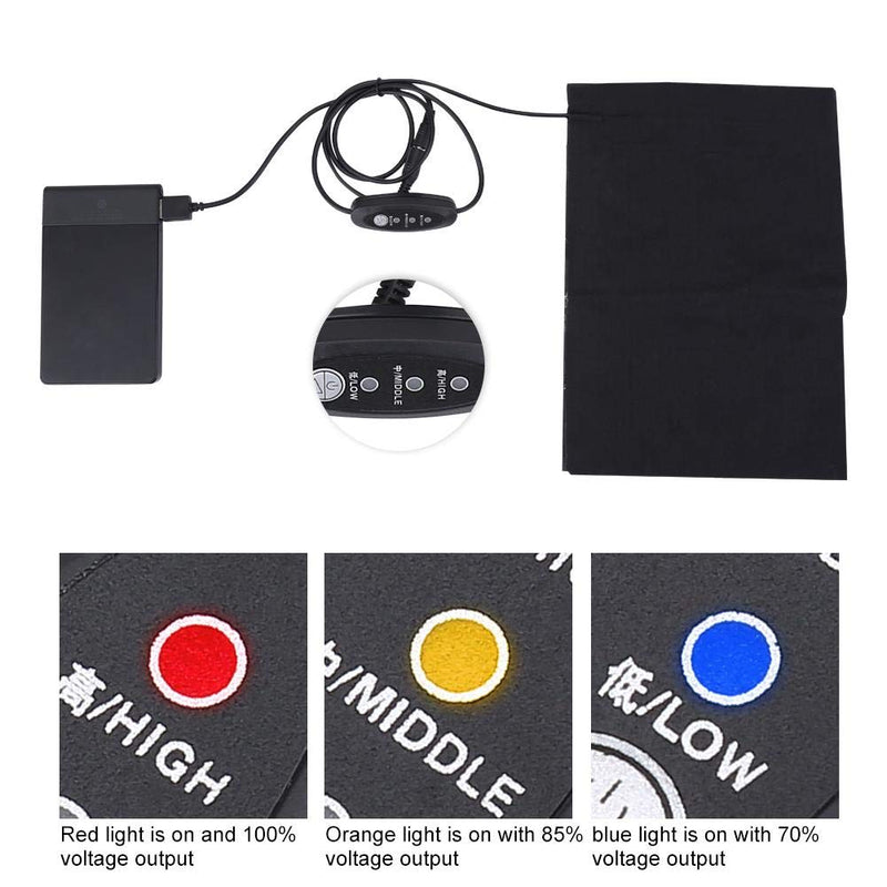 [Australia] - USB Heating Pad 5V 2A Lightweight Electric Heat Pad Therapy Accessory 3 Heat Settings with Auto-Off for Back, Knee, Neck and Shoulder Pain Relief 1724cm (6.7''x 9.5'') 