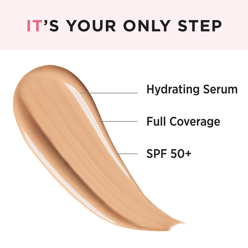 [Australia] - IT Cosmetics Your Skin But Better CC+ Cream, Medium Tan (W) - Color Correcting Cream, Full-Coverage Foundation, Hydrating Serum & SPF 50+ Sunscreen - Natural Finish - 1.08 fl oz 